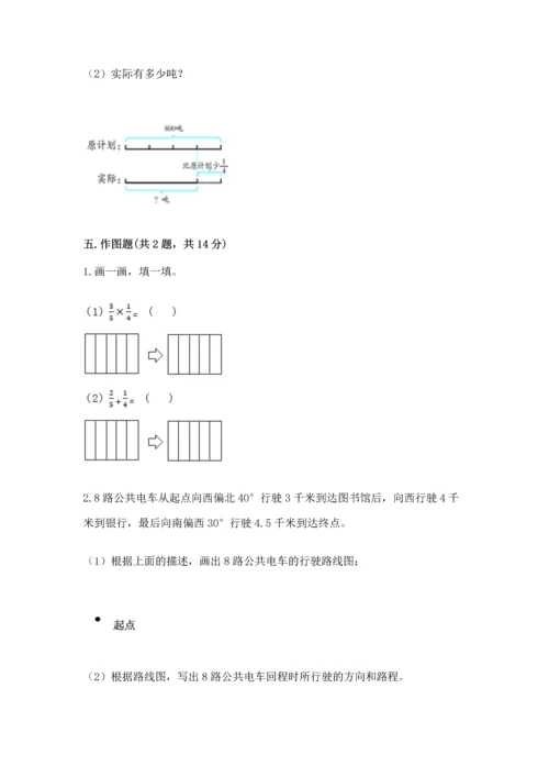 人教版六年级上册数学期中测试卷（达标题）.docx