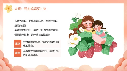 幼儿园妈妈的爱母亲节PPT模板