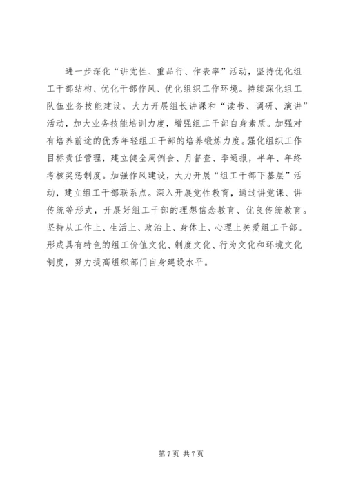 组织部作风转变工作计划.docx