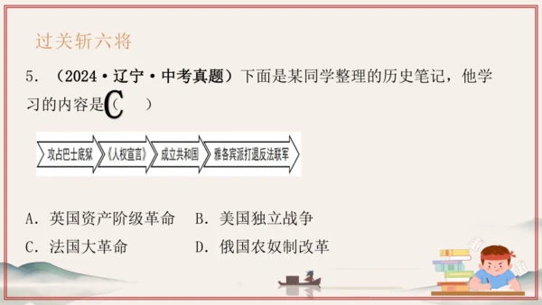 第6单元 资本主义制度的初步确立（考点串讲）-2024-2025学年九年级历史上学期期中考点大串讲（