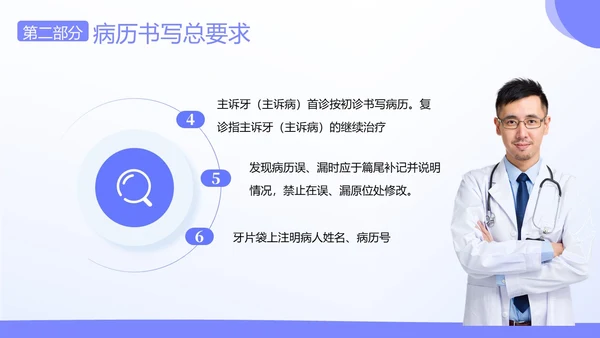 口腔病例书写标准护理护士培训PPT课件病例讨论