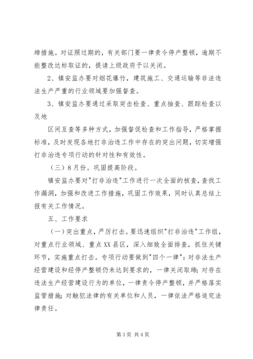 镇“打非治违”专项行动工作方案(2).docx