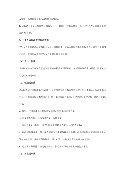 2023年同等学力卫生事业管理复习重点.docx