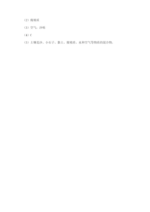 教科版四年级下册科学第三单元《岩石与土壤》测试卷含答案（精练）.docx