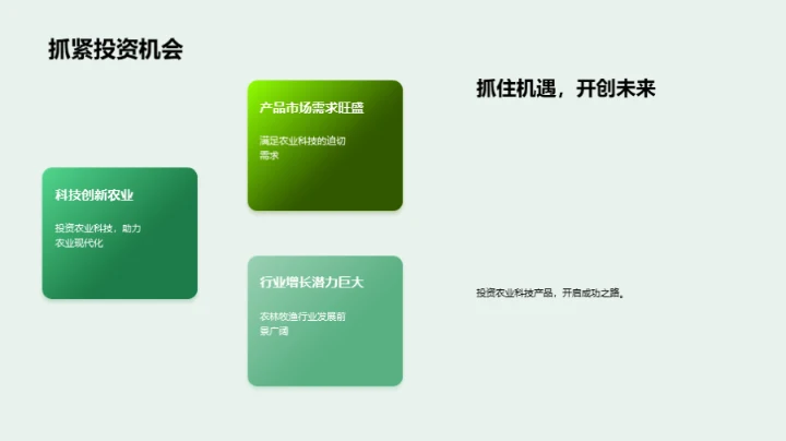 科技农业，投资新机遇