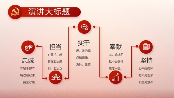 简约党建政府工作汇报动态PPT