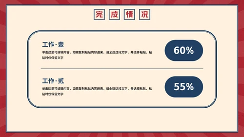 复古创意卡通插画民国风工作汇报PPT模板