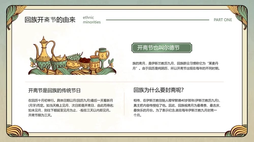 伊斯兰文化回族开斋节活动策划PPT