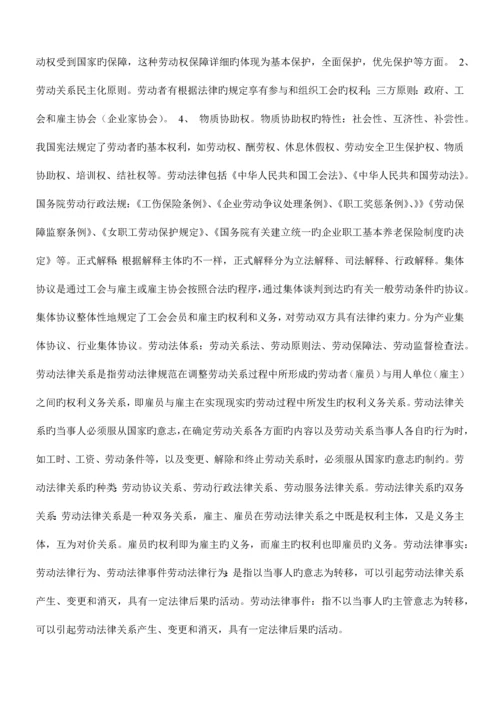 2023年人力资源助理师考试基础知识复习.docx