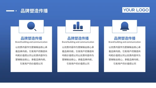 蓝色系商务风销售业绩与企业战略规划报告PPT模版