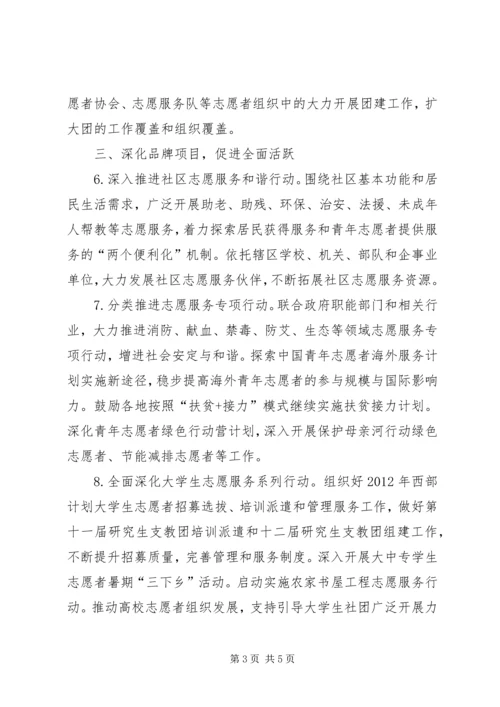 全团青年志愿者工作要点 (2).docx