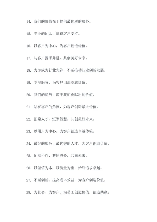 对公司贡献价值标语口号