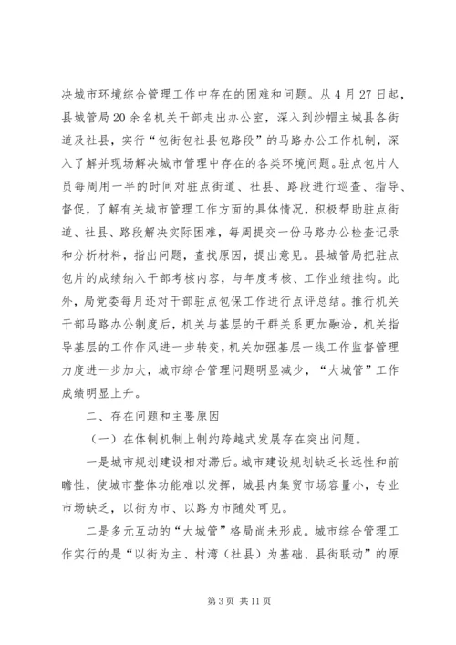 城管局治庸问责自查整改报告.docx