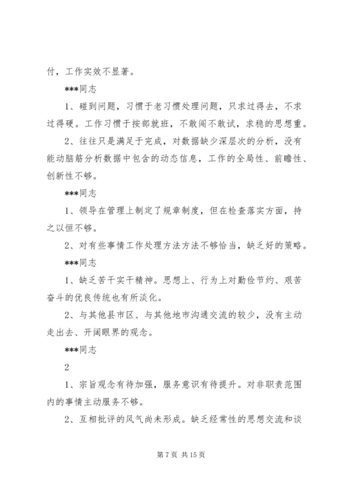 对党小组成员的意见——李艳.docx