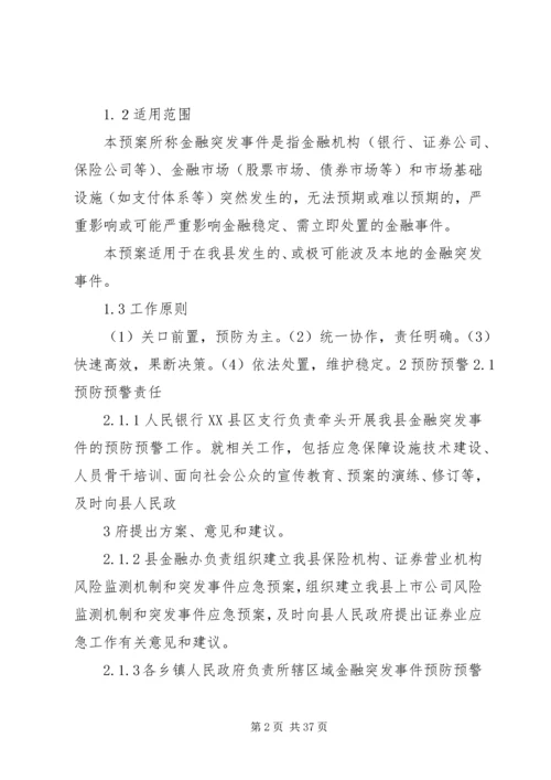 金融突发事件应急预案[范文模版].docx