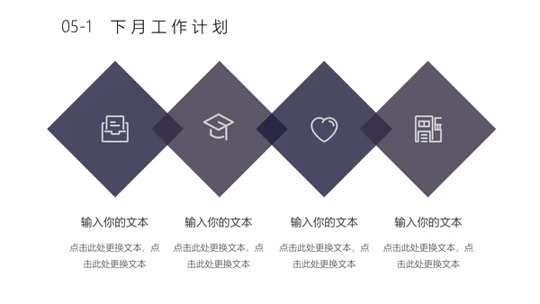 商业月度计划总结汇报通用PPT模板