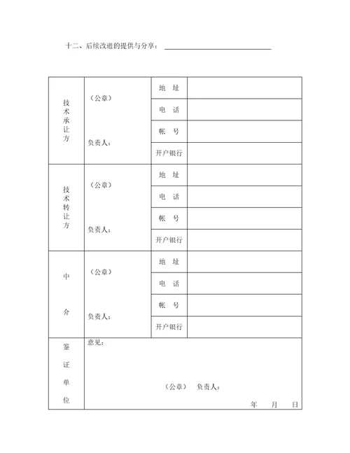 技术转让合同