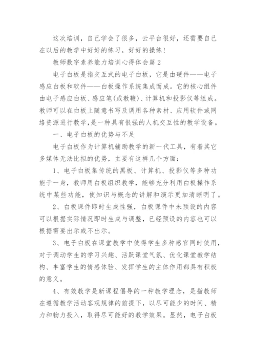 2023教师数字素养能力培训心得体会（10篇）.docx