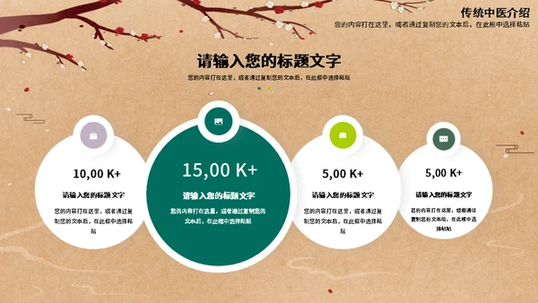 本草纲目传统中医草药养生之道通用PPT模板