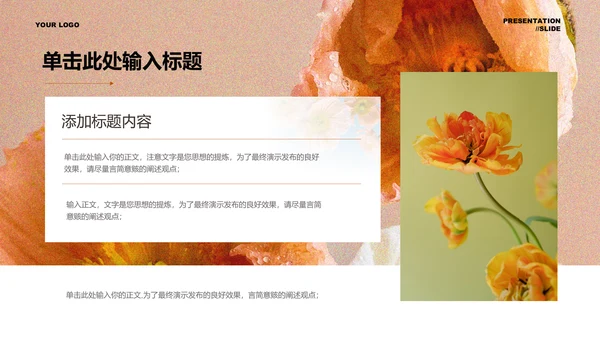 橙色极简香氛品牌通用PPT演示文稿