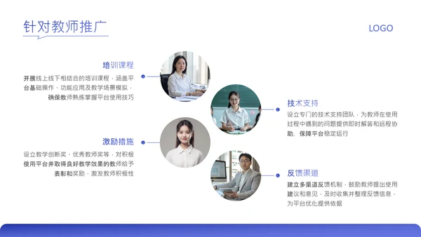 蓝色简约风家校互通平台推广介绍PPT