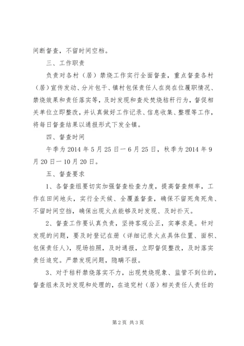 镇秸秆禁烧和综合利用督查工作方案.docx