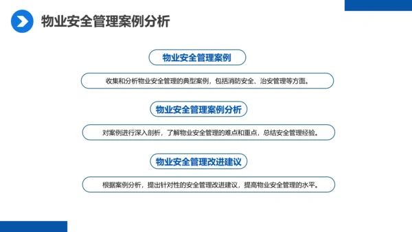 蓝色商务物业经理管理培训课件PPT模板