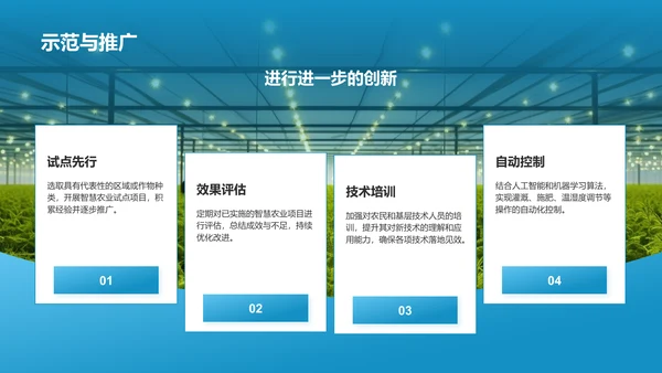 绿色商务风智慧农业项目发展计划书PPT模板