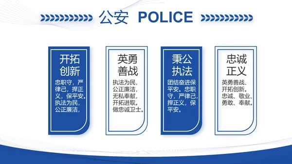 蓝色大气铁路警察工作总结汇报动态PPT模板