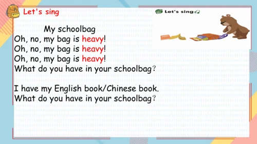 Unit 2 My schoolbag-A Let's learn（课件）-2024-2025学年人