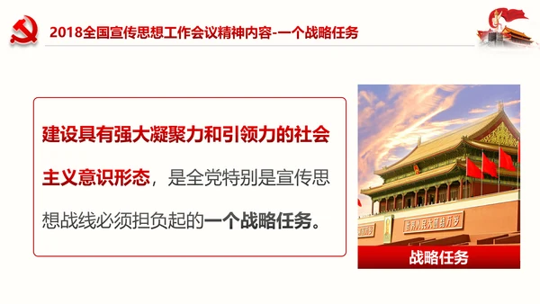 学习全国宣传思想工作会议精神PPT模板