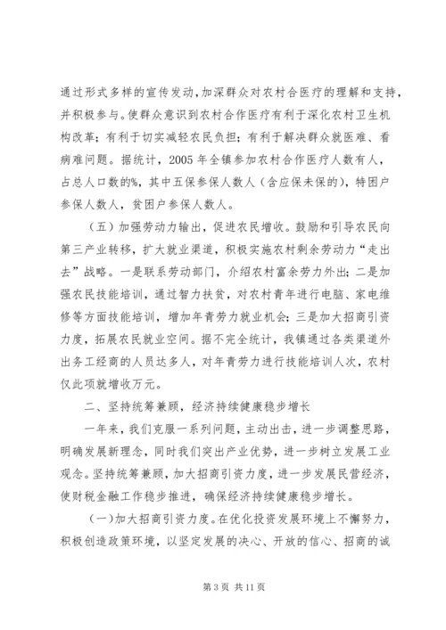 乡镇政府工作总结.docx