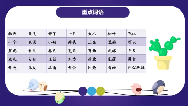 统编版2023-2024学年一年级语文上册单元复习第四单元（复习课件）