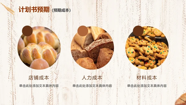 实景简约烘焙行业项目计划书PPT模板