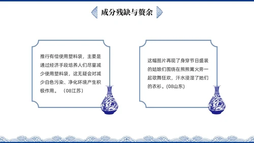 蓝色青花瓷中国风语文高考病句专题说课PPT课件