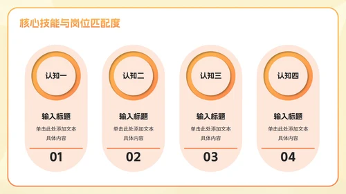 橙黄色渐变大学生实习自我介绍PPT模板