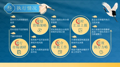国色天香国雅书院国潮仙鹤通用PPT模板
