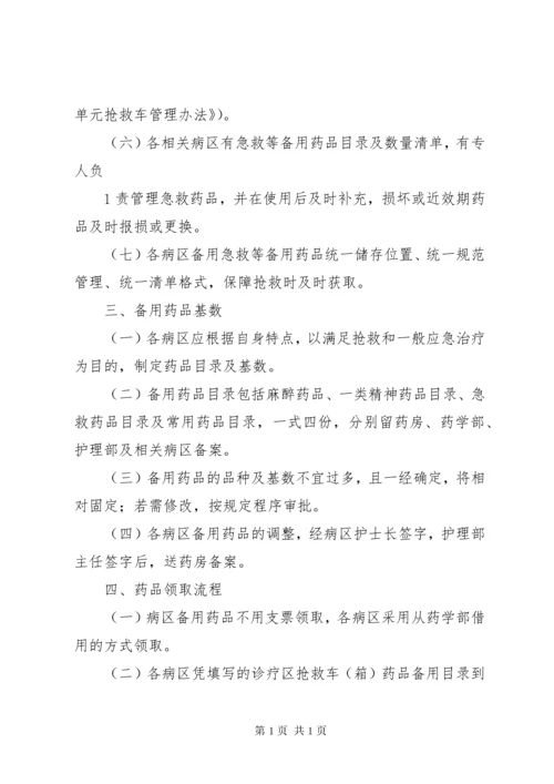 病区备用药品管理制度.docx