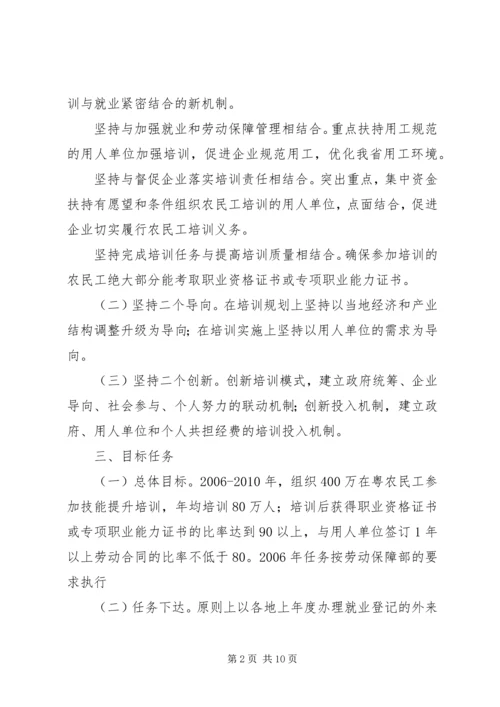 省农民工技能提升培训计划实施方案 (3).docx