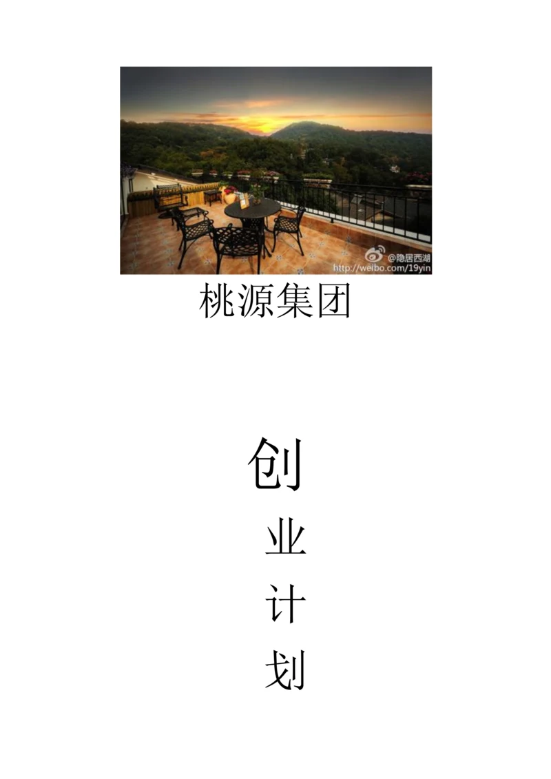 桃源集团度假型酒店创业计划书.docx