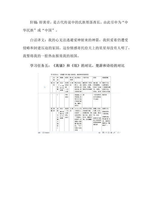 高中语文选必下一单元教学设计之《离骚》专题2.docx