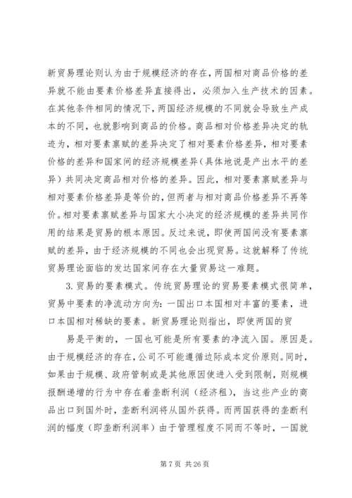 学习国际贸易的感想和认知精编.docx