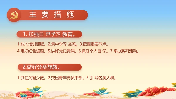七一党支部党史学习教育工作总结PPT