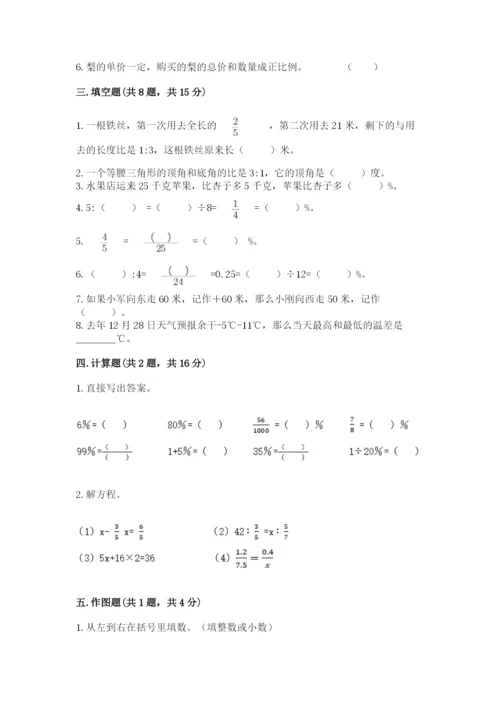 泸西县六年级下册数学期末测试卷参考答案.docx