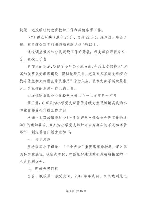 学校党支部晋位升级五篇.docx