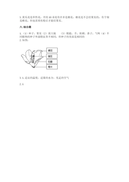 科学四年级下册第一单元植物的生长变化测试卷精品（各地真题）.docx