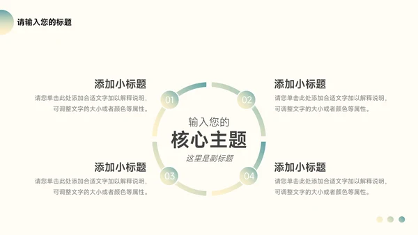 绿色高端大气简约学习汇报PPT模板