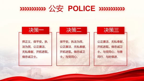 忠诚铸警魂护航新征程八一军事部队PPT模板