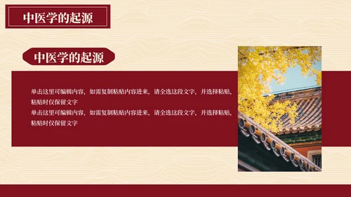简约高级拟物国风书籍中医宣传PPT模板