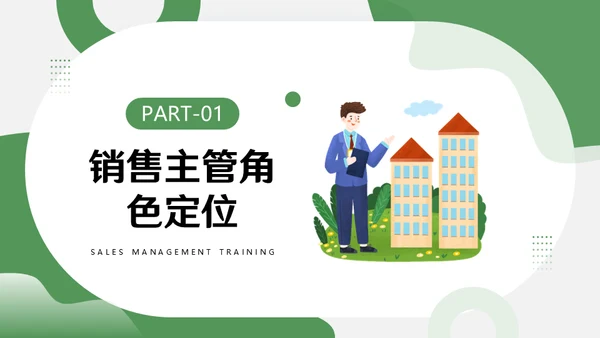 绿色销售主管管理业务营销中心培训通用PPT课件模板